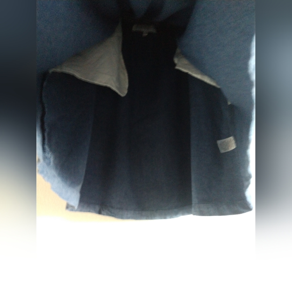 Merrick White Women's Short Skirt Blue Elastic Waist Pull On Size Large - Picture 3 of 9